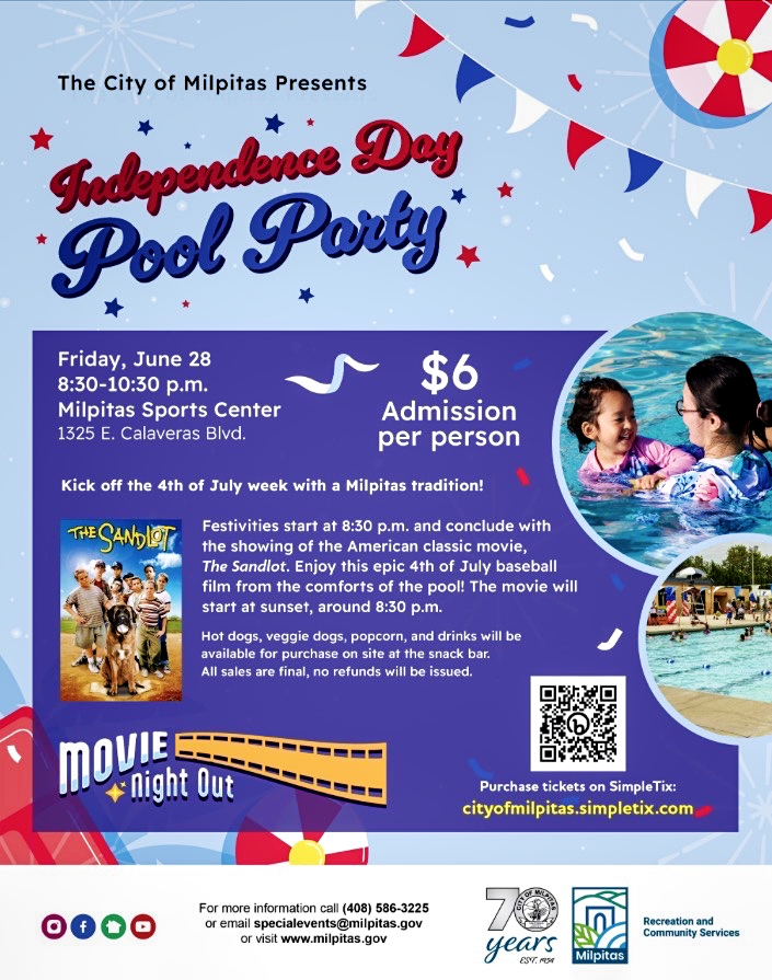 Milpitas Independence Day Pool Party